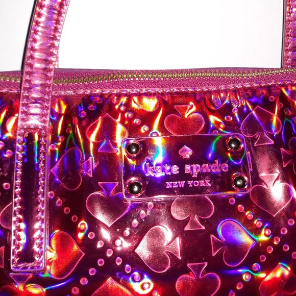 kate spade Handbags - Kate Spade pink holographic tote bag